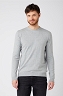 Sweter Męski Wrangler Crew Knit Mid Grey Mel W8M0QLX37