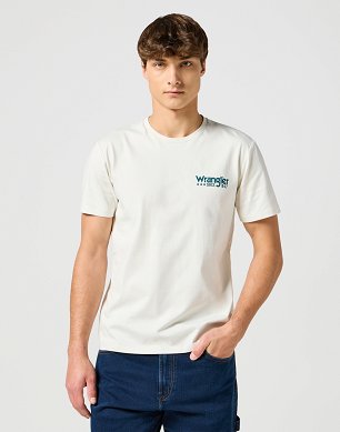 Koszulka Męska Wrangler Logo Tee Vintage White 112355051