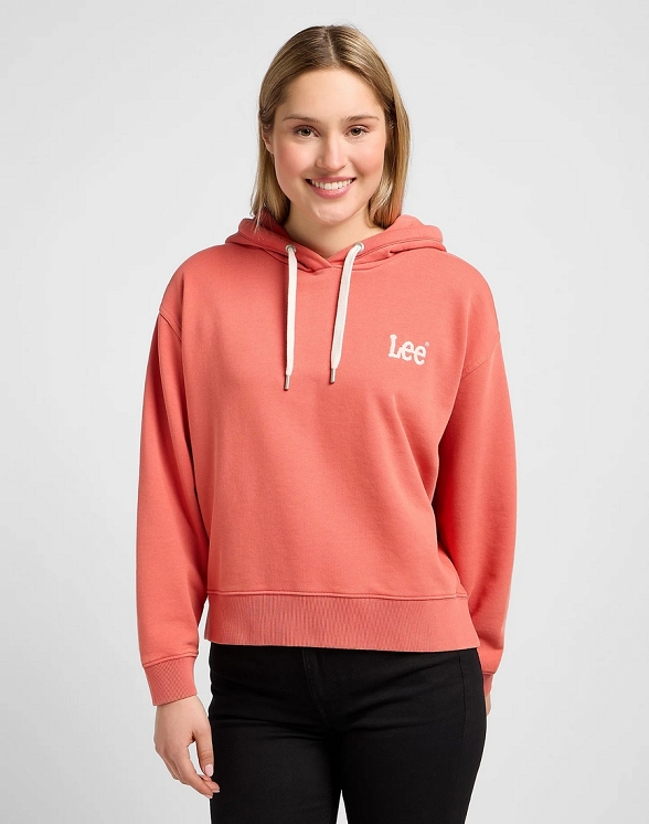 Bluza Damska Lee Essential Hoodie Poppy 112353416