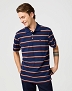 Koszulka Męska Wrangler Stripe Polo Shirt Navy 112362827