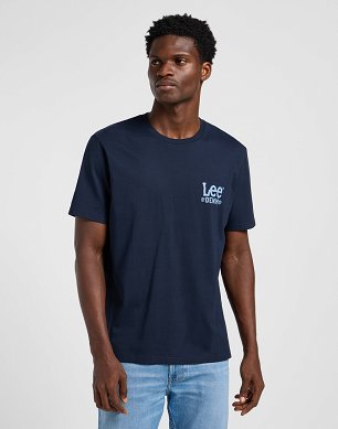 Koszulka Męska Lee Subtle Logo Tee Rivet Navy 112365456