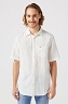 Koszula Męska Wrangler Ss 1 Pkt Shirt Worn White 112352187