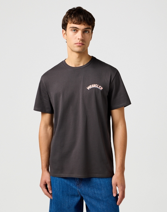 Koszulka Męska Wrangler Graphic Tee Faded Black 112362909