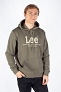 Bluza Męska Lee Logo Hoodie Olive Grove 112358011