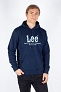 Bluza Męska Lee Logo Hoodie Emperor Navy 112358010