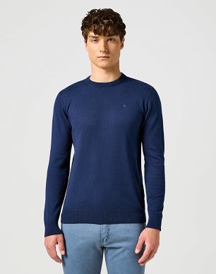 Sweter Męski Wrangler Knit Sweater Navy 112357427