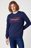 Bluza Męska Wrangler Frame Logo Crew Navy W662HA114