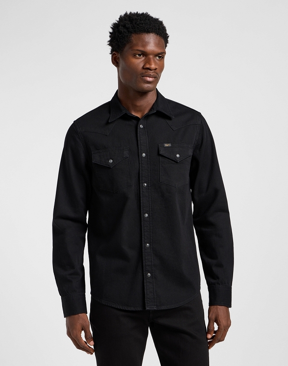 Koszula Męska Lee Regular Western Shirt Black 112363913