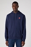 Bluza Męska Wrangler Sign Off Hoodie Real Navy W651I3XW4