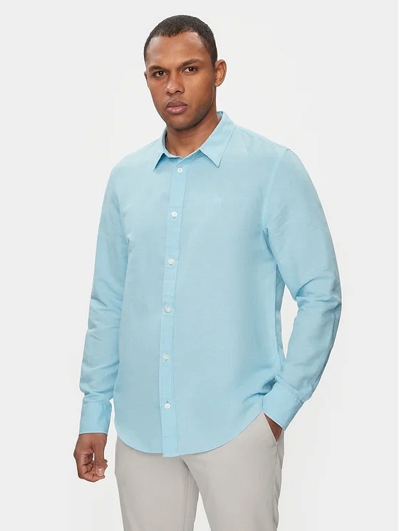 Koszula Męska Lee Patch Shirt Preppy Blue 112349050