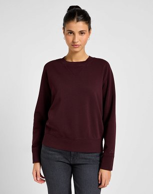 Bluza Damska Lee Raglan Crew Sws Velvet Beet 112355147