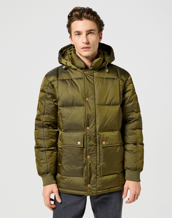 Kurtka Męska Wrangler Parka Jacket Ivy Green 112357395