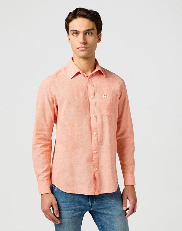 Koszula Męska Wrangler 1 Pkt Shirt Flamingo 112362752