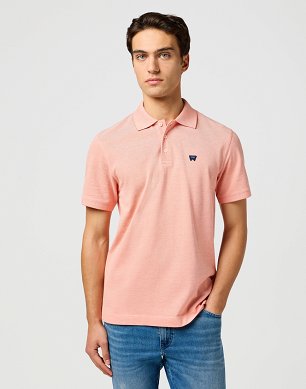 Koszulka Męska Wrangler Refined Polo Shirt Orange 112362832