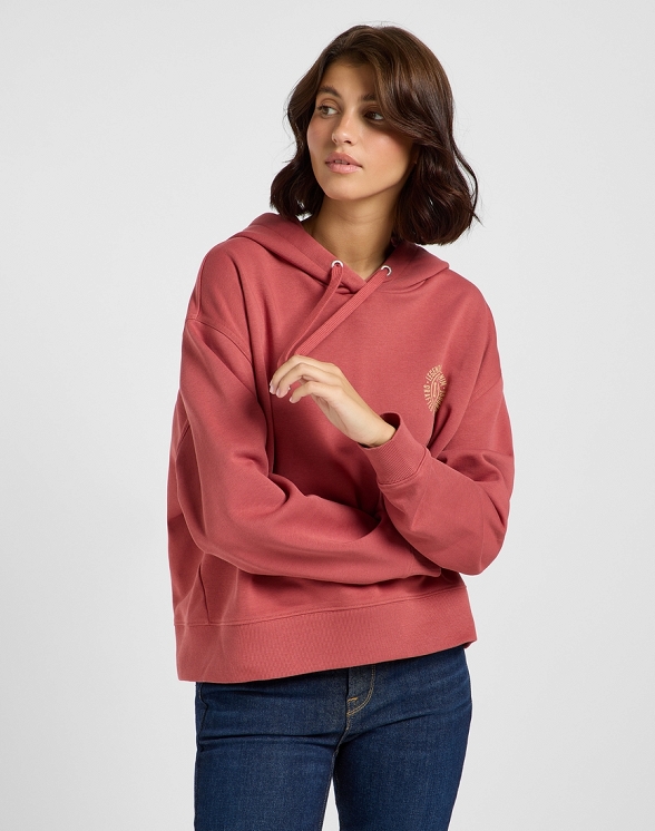 Bluza Damska Lee Small Logo Hoodie Cinnamon 112363496