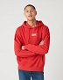 Bluza Męska Wrangler Hoodie In Rococco Red W6E1HAXA4