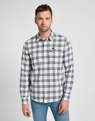 Koszula Męska Lee Regular Shirt Ecru 112355696