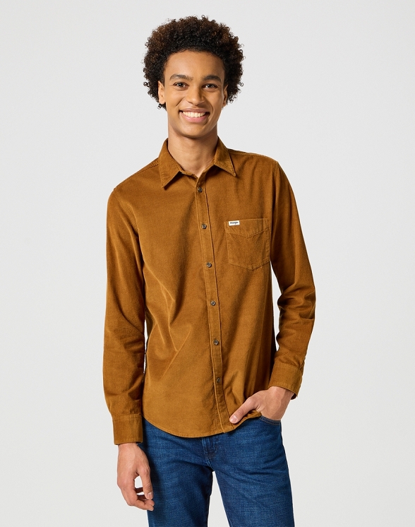 Koszula Męska Wrangler 1 Pkt Corduroy Shirt Monks Robe 112357223