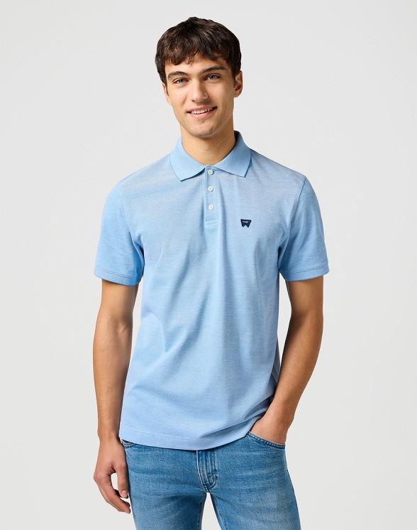 Koszulka Męska Wrangler Refined Polo Shirt Blue 112362833