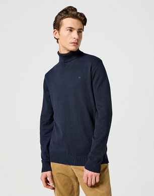 Sweter Męski Wrangler Turtleneck Dark Navy 112357296