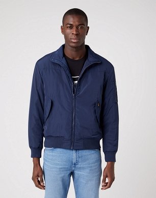 Kurtka Męska Wrangler Bomber Jacket Navy W4C5W3114