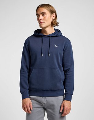 Bluza Męska Lee Plain Hoodie Mood Indigo 112363881