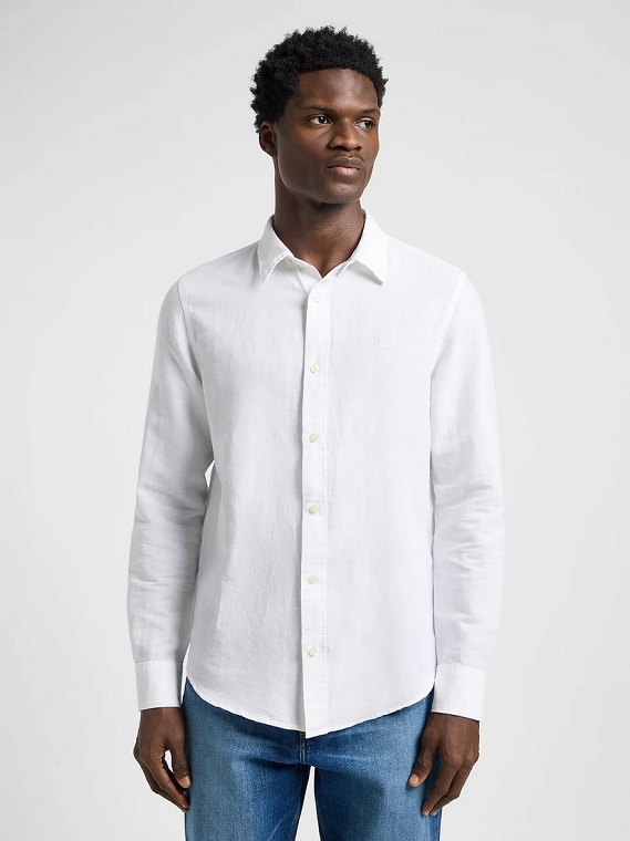 Koszula Męska Lee Patch Shirt Bright White 112364230