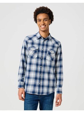 Koszula Męska Wrangler Western Shirt Blue Shadow 112357398