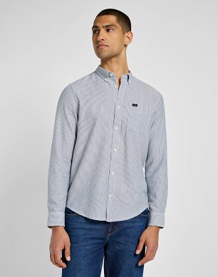 Koszula Męska Lee Lee Button Down Blue Stripe 112355645