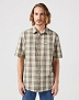 Koszula Męska Wrangler Ss 1 Pkt Shirt Dusty Olive 112350565