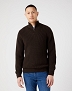 Sweter Męski Wrangler Half Zip Knit Delicioso Brown W8D0PJH38