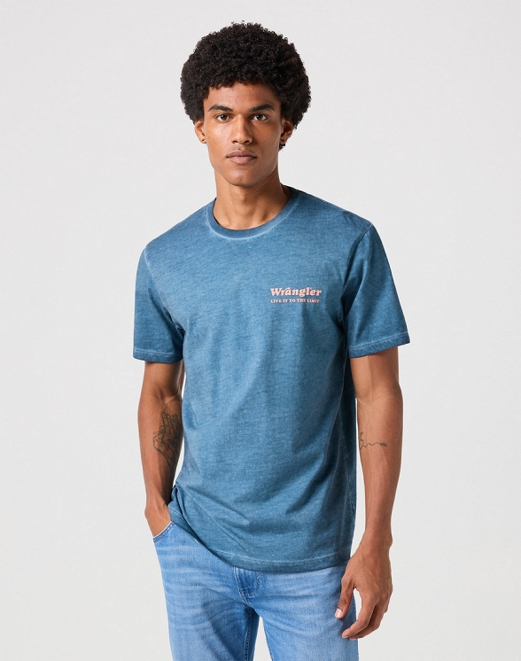 Koszulka Męska Wrangler Graphic Tee Dark Denim 112352701