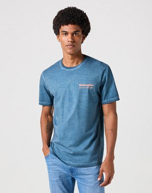 Koszulka Męska Wrangler Graphic Tee Dark Denim 112352701