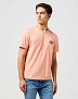 Koszulka Męska Wrangler Small Logo Tee Shrimp 112362799