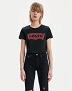 T-shirt Damskie LEVIS The Perfect Tee LARGE BATWING Black GRA  17369-0201