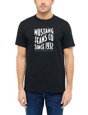 T-shirt Męski Mustang Style Austin Black 1016272-4142