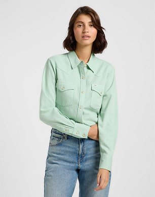 Koszula Damska Lee Western Shirt Soft Mint 112363426