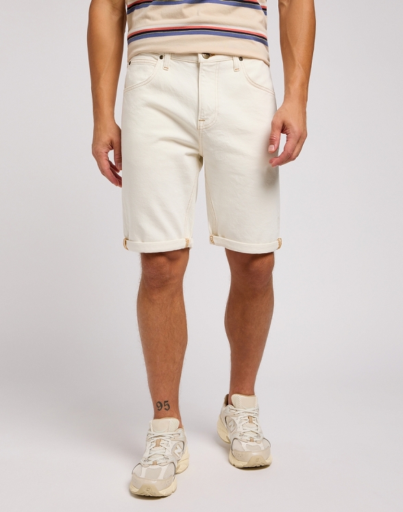 Szorty Męskie Lee 5 Pocket Short Clean White 112349236