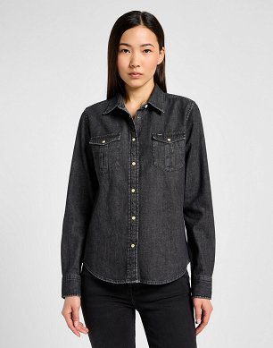 Koszula Damska Lee Regular Western Shirt Black Darks 112355121