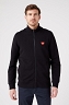 Bluza Męska Wrangler Funnel Neck Zip Black W663HA100