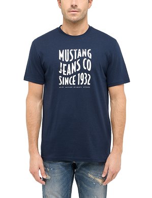 T-shirt Męski Mustang Style Austin Dark Sapphire 1016272-4136