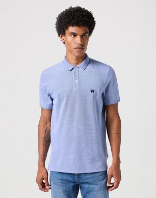 Polo Męskie Wrangler Refined Polo Shirt Blue 112350391