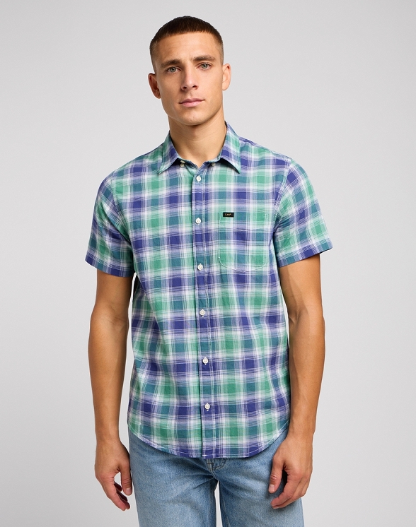 Koszula Męska Lee Lee Button Down Ss Dandy Green 112349961