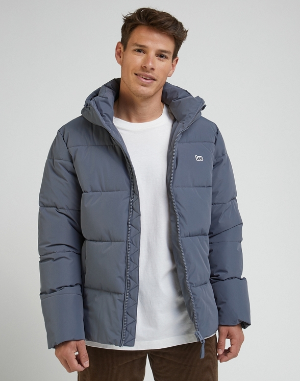 Kurtka Męska Lee Puffer Jacket Taint Grey L87NNYA66