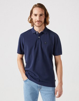 Polo Męskie Wrangler Ss Polo Tee Navy 112350459