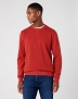 Sweter Męski Wrangler Two Tone Crew Bossa Nova Red W8C6RLXDQ