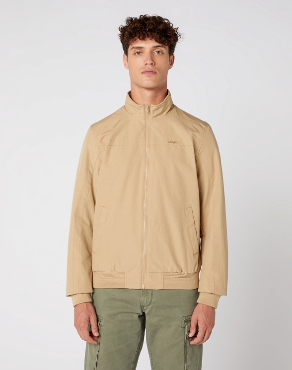 Kurtka Męska Wrangler Bomber Jacket Sand W4C0YC58N