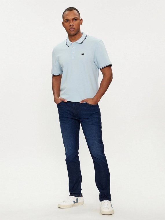 Polo Męskie Wrangler Polo Shirt Dreamblue 112353030