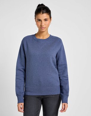 Bluza Damska Lee Raglan Crew Sws Mood Indigo Heather 112355097