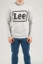 Bluza Męska Lee Logo CREW SWS SHARP Grey MELE L80JFB03